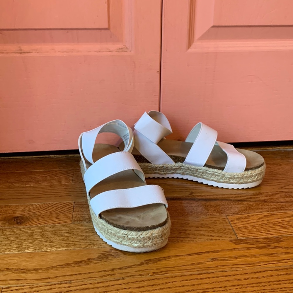 White Platform Sandals
